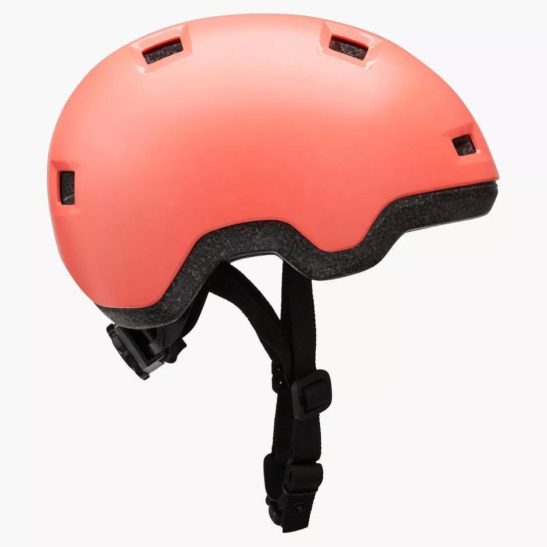 Kids Inline Skating Skateboard Scooter Helmet B100, Pink, No Color, medium