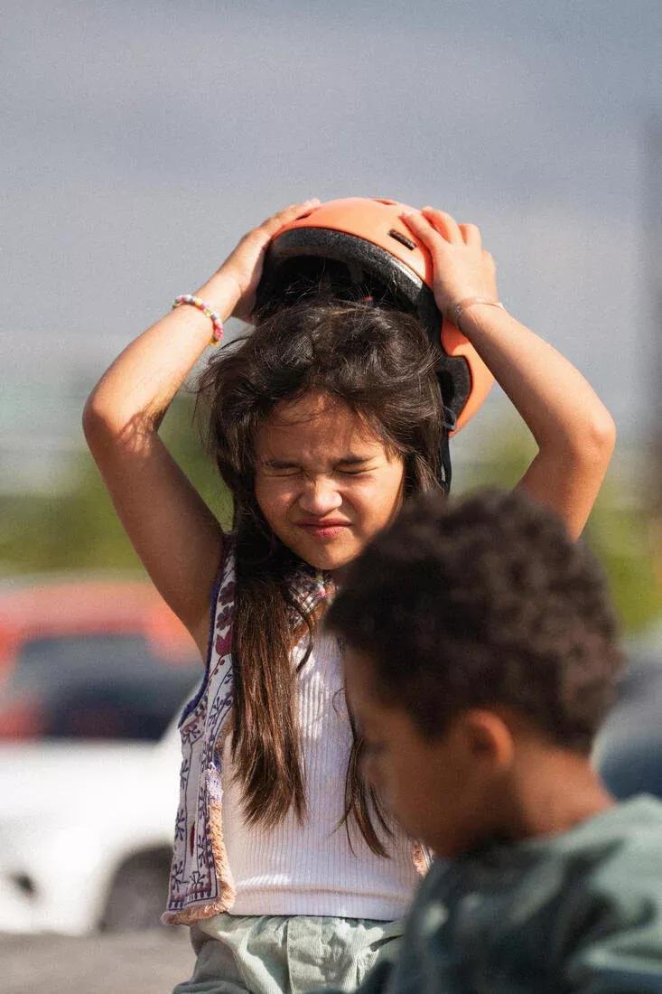 Kids Unisex Inline Skating Skateboard Scooter Helmet - B100, Blue, No Color, medium