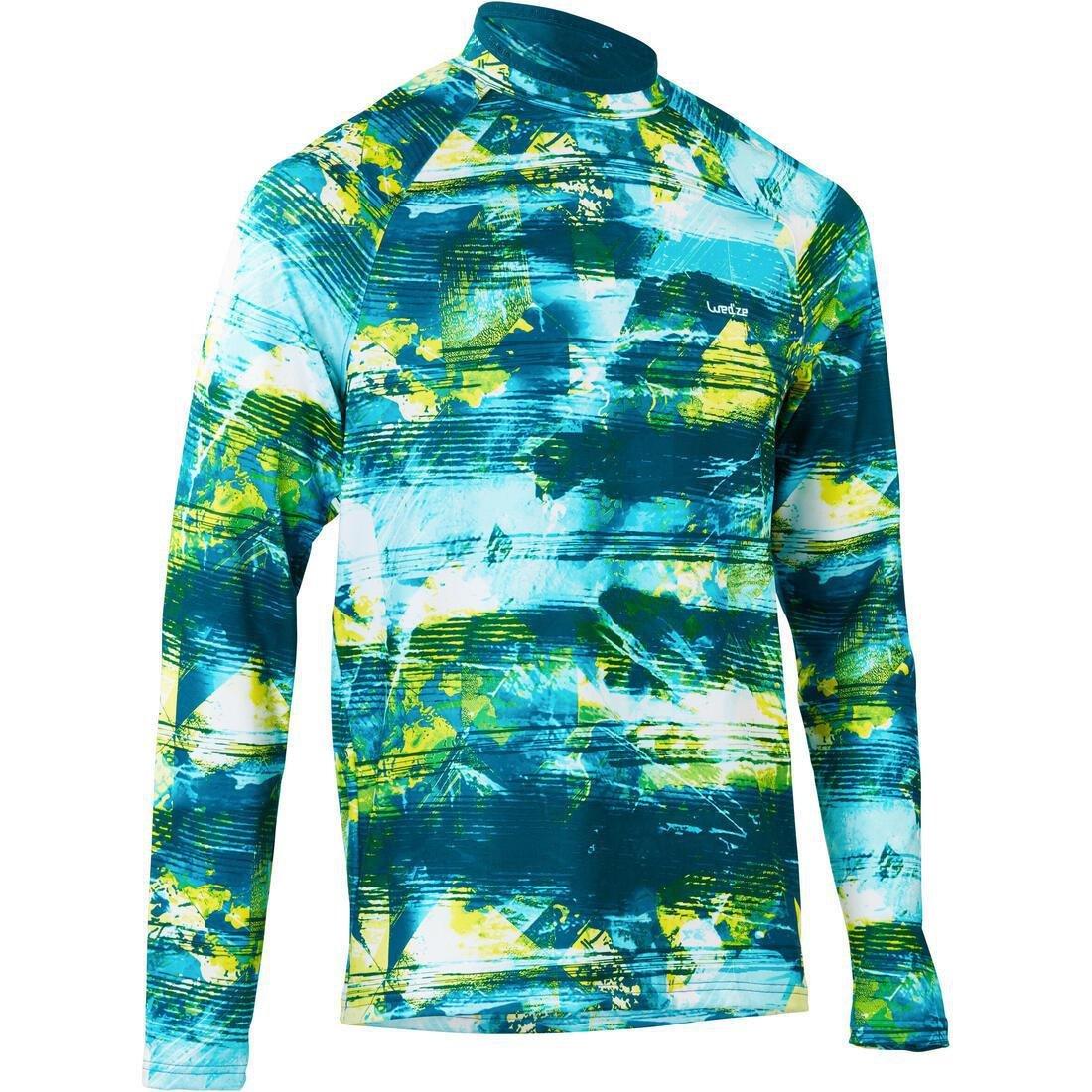 Mens Base Layer Ski Top, Blue, No Color, large image number 0