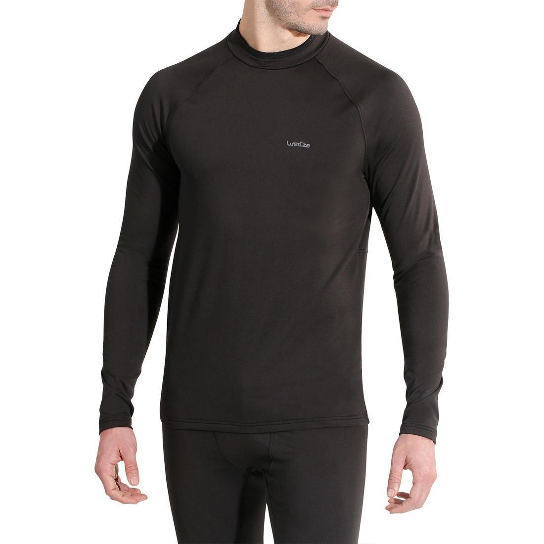 Mens Base Layer Ski Top, Blue, No Color, large image number 2