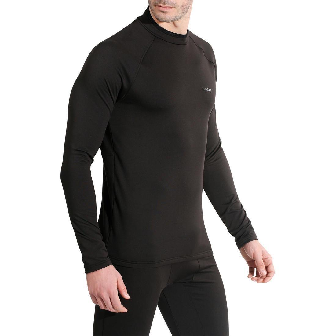 Mens Base Layer Ski Top, Blue, No Color, large image number 3