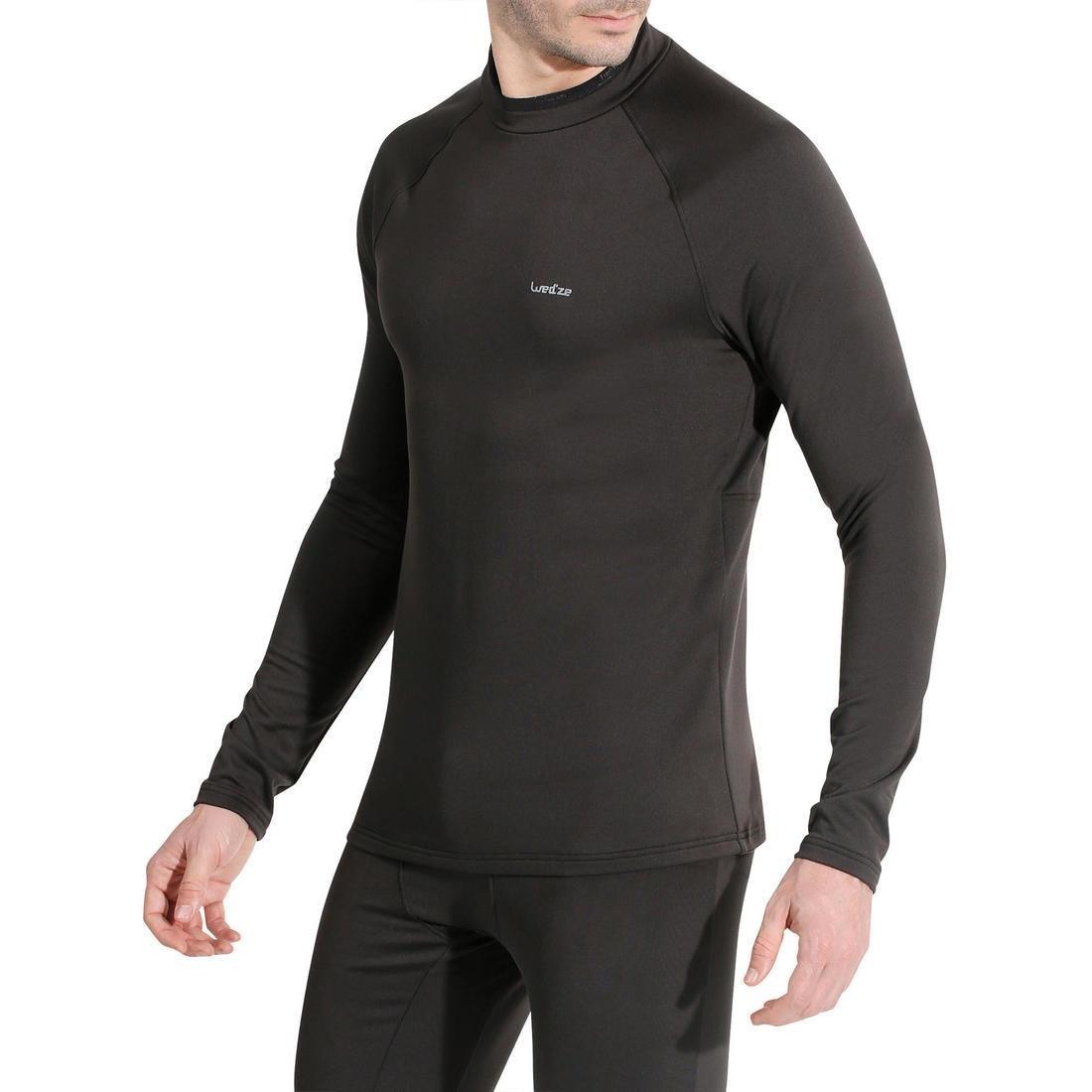 Mens Base Layer Ski Top, Blue, No Color, large image number 5