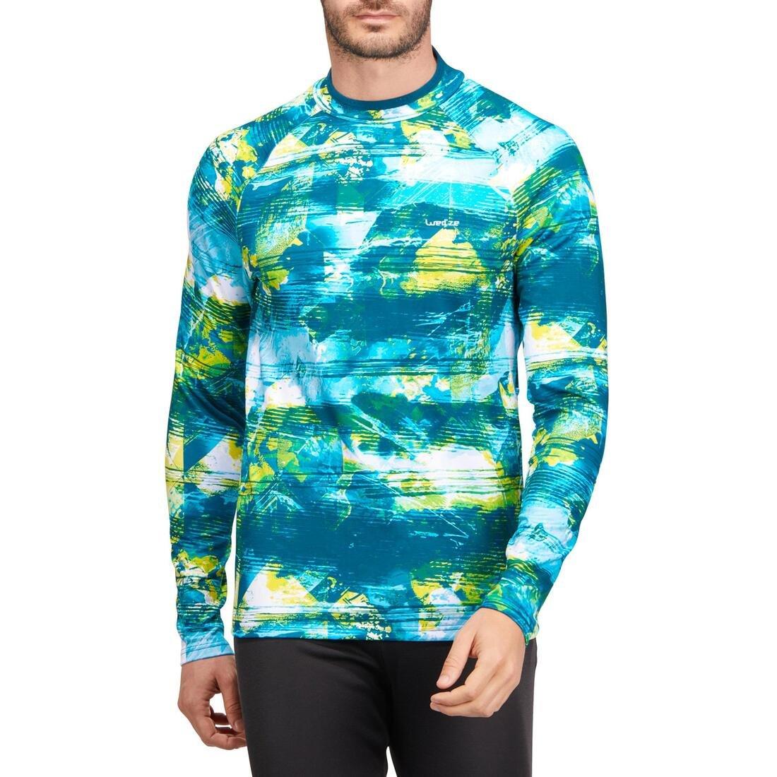 Mens Base Layer Ski Top, Blue, No Color, large image number 9