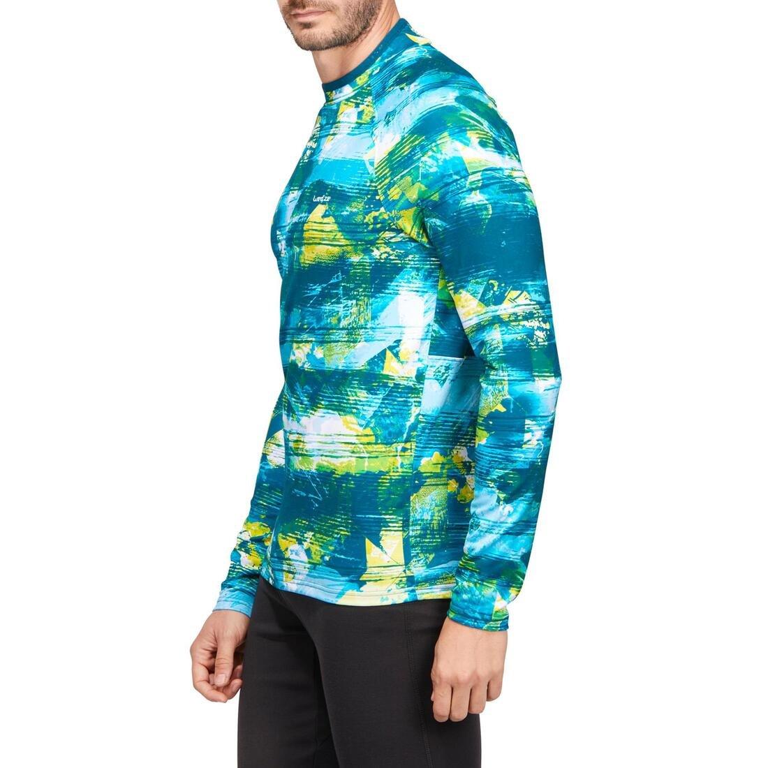 Mens Base Layer Ski Top, Blue, No Color, large image number 12