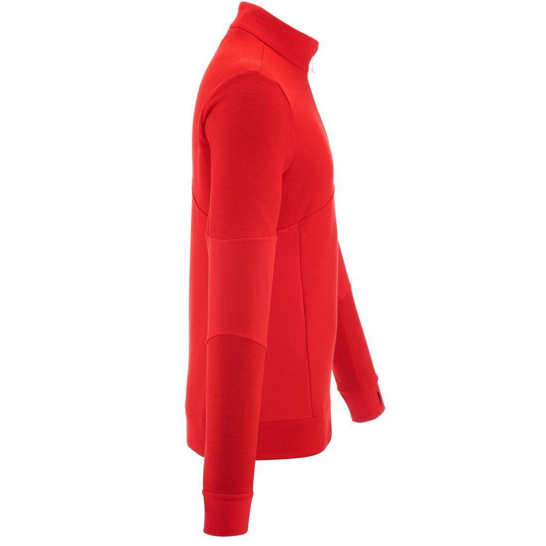 Mens Mid Warm 300 Ski Pullover, Red, No Color, large image number 1