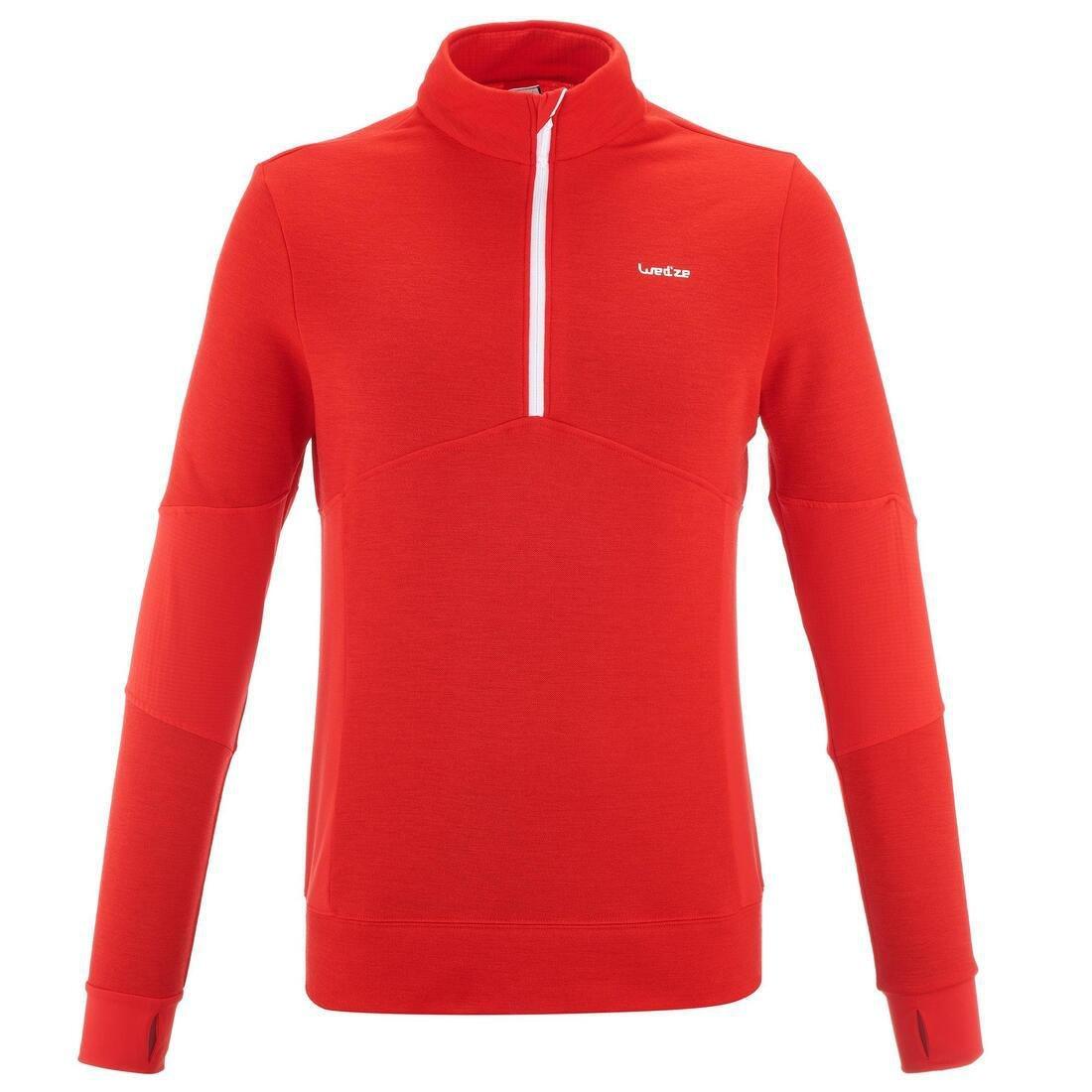 Mens Mid Warm 300 Ski Pullover, Red, No Color, large image number 2