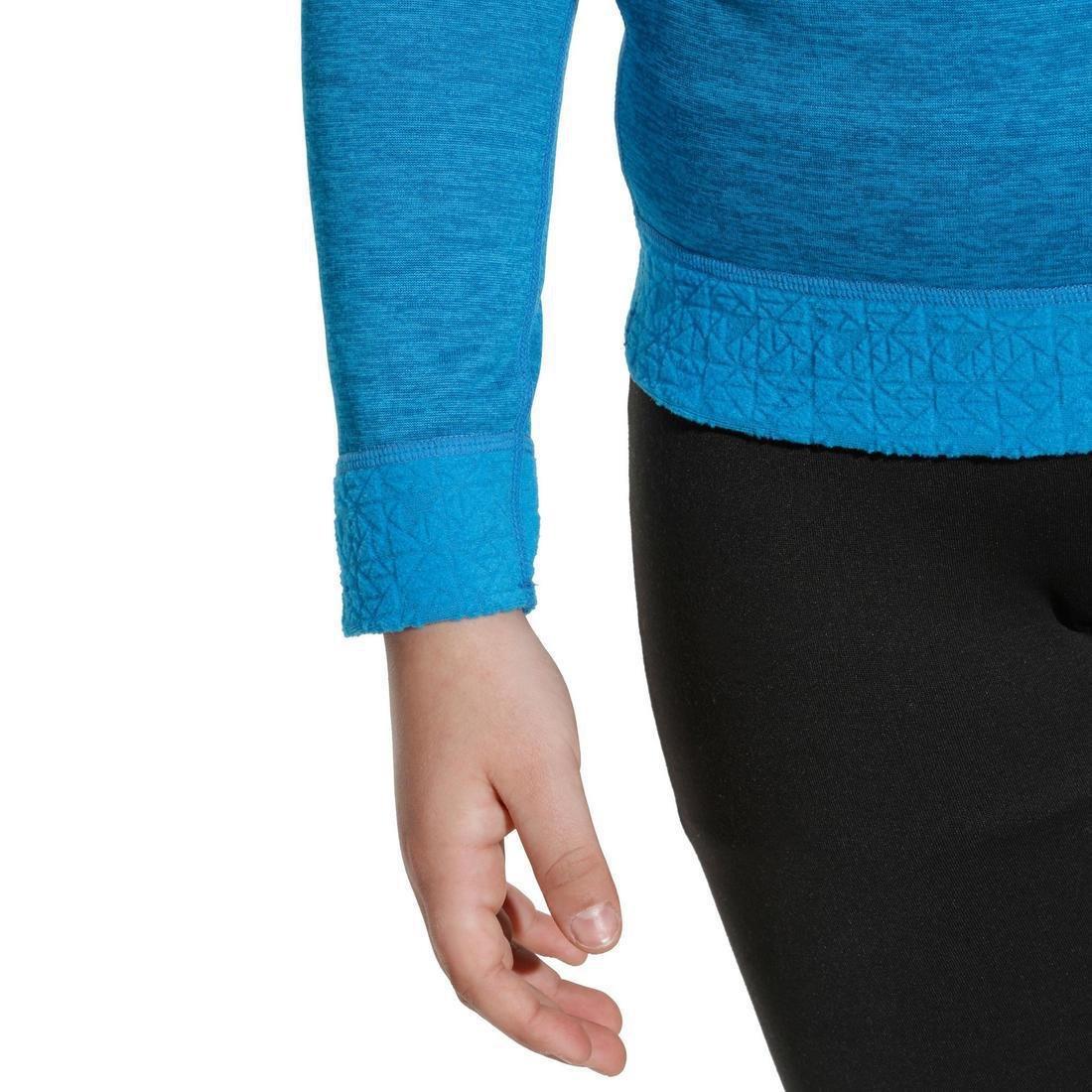 Kids' Base Layer Ski Top 2WARM, Electric Blue, , large image number 8
