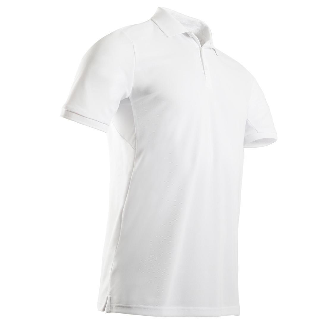 Men Golf Short-Sleeved Polo Shirt - WW500, White, No Color, large image number 7