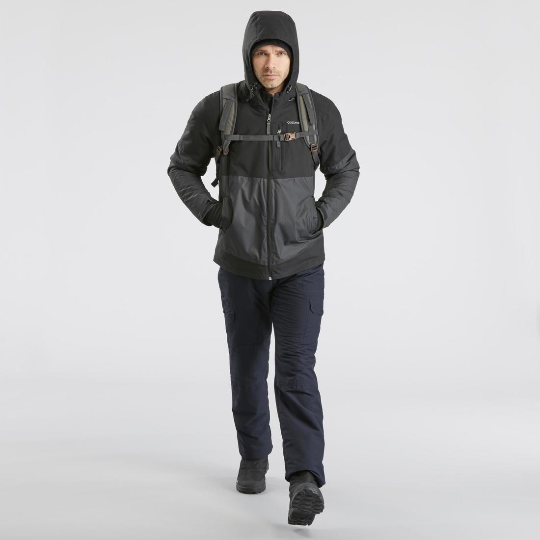 Mens Waterproof Winter Hiking Jacket Sh100 X-Warm 10C, Grey, , large image number 1