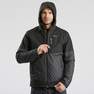 QUECHUA - Mens Waterproof Winter Hiking Jacket Sh100 X-Warm 10C, Grey
