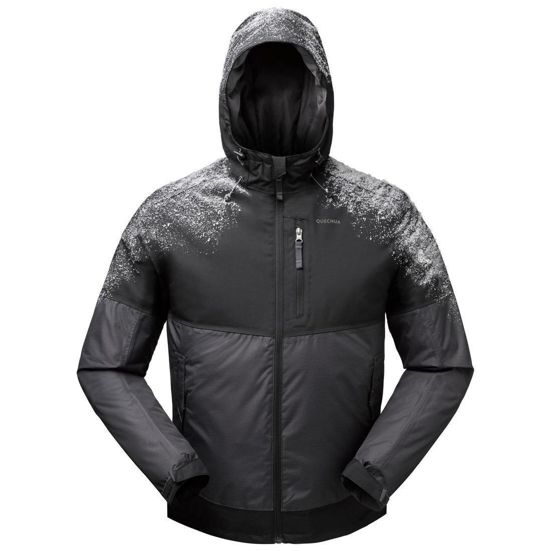 Mens Waterproof Winter Hiking Jacket Sh100 X-Warm 10C, Grey, , large image number 4