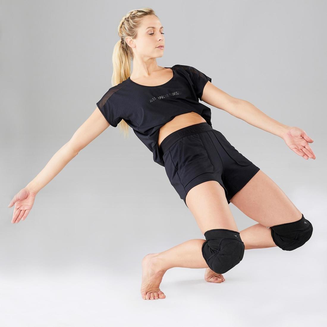 Women Modern And Urban Dance Knee Pads, Black, No Color, large image number 3
