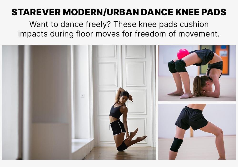 Womens Modern And Urban Dance Knee Pads, Black, , large image number 12