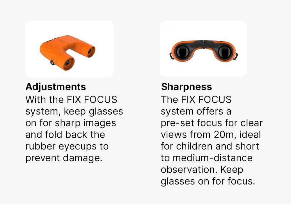 Kids Outdoor Binoculars X6 Magnification, Orange, No Color, large image number 17