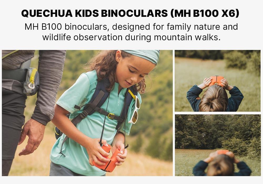 Kids Outdoor Binoculars X6 Magnification, Orange, No Color, large image number 18