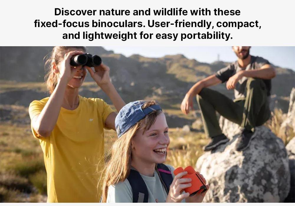 Kids Outdoor Binoculars X6 Magnification, Orange, No Color, large image number 19
