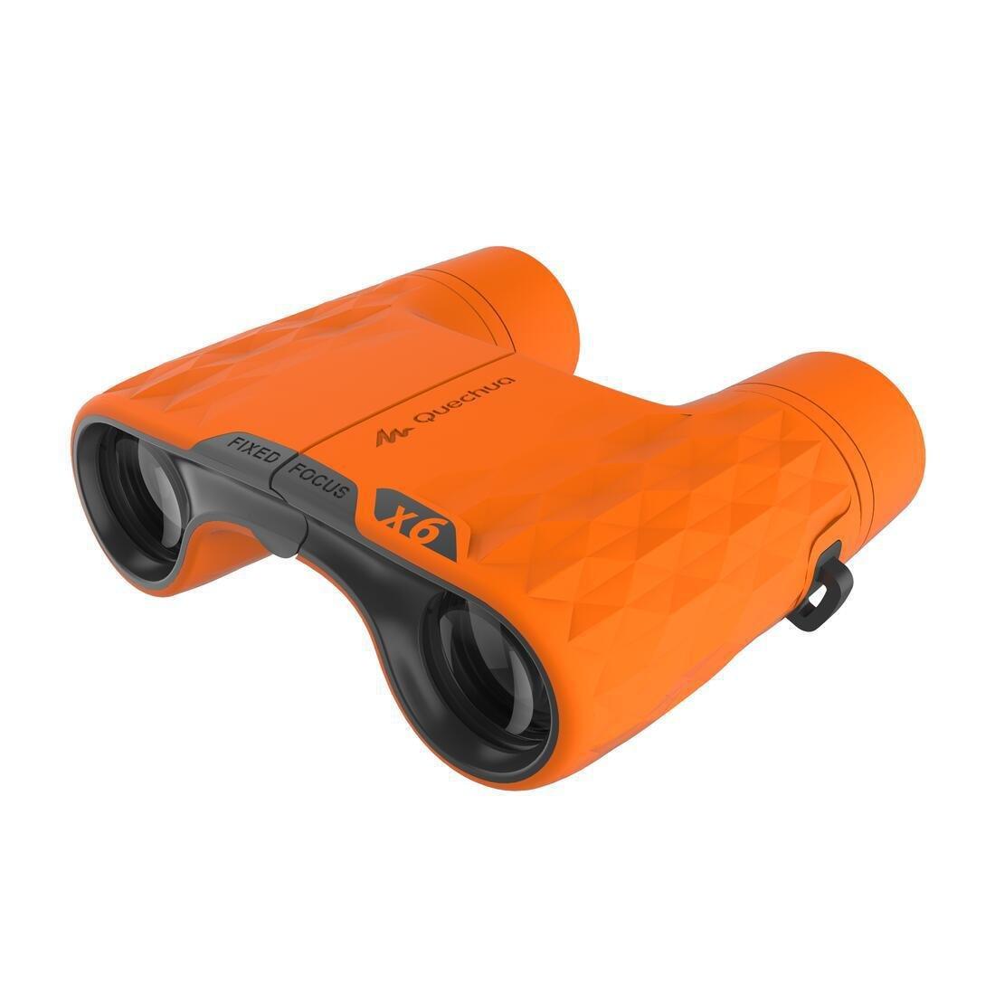 QUECHUA - Kids Outdoor Binoculars X6 Magnification, Blue