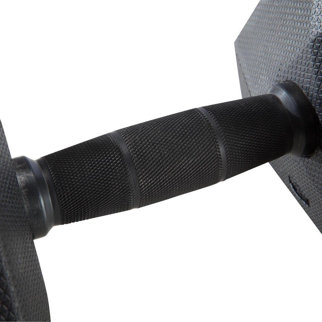 CORENGTH - Gym Hex Dumbbell 15 Kg, Black