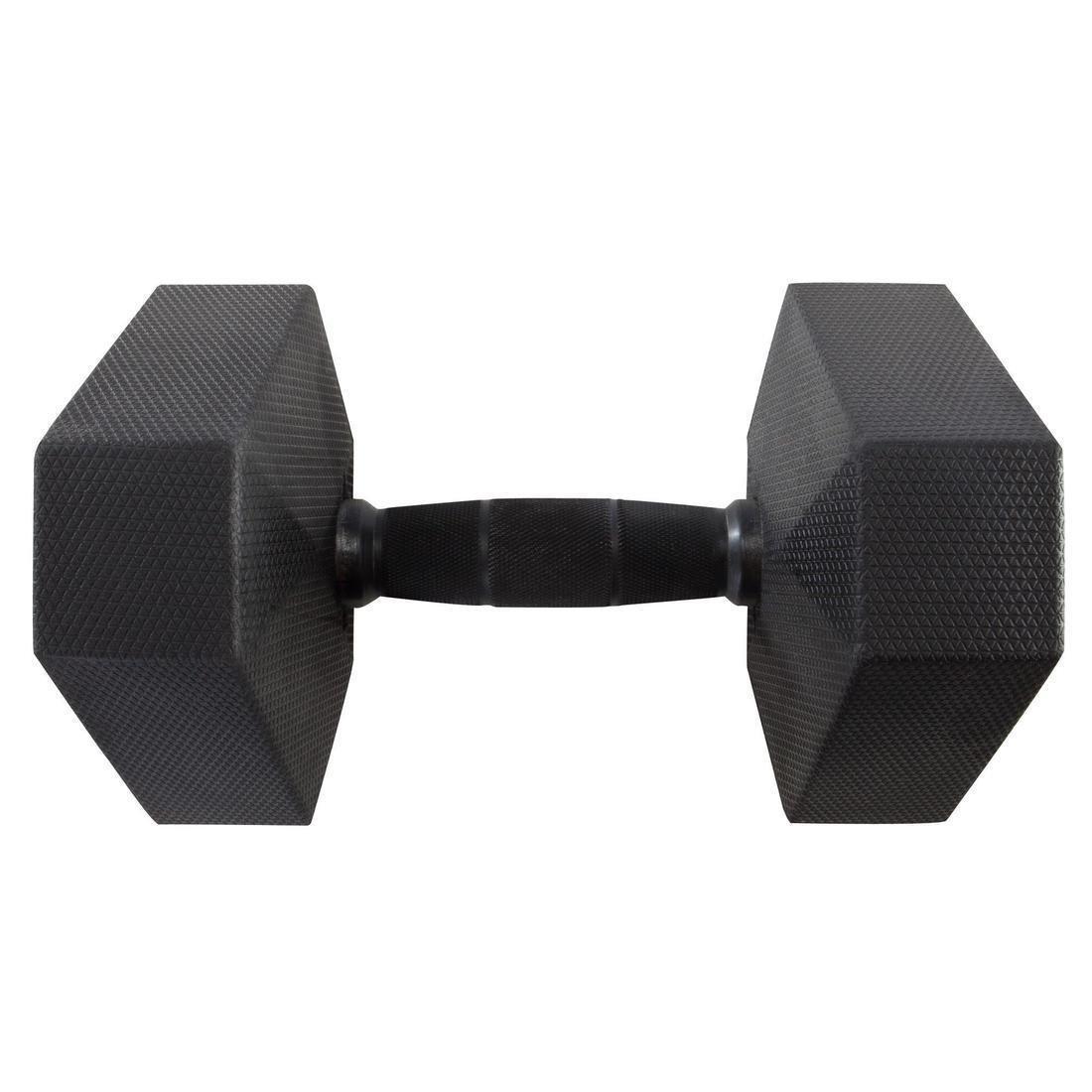 CORENGTH - Gym Hex Dumbbell 15 Kg, Black