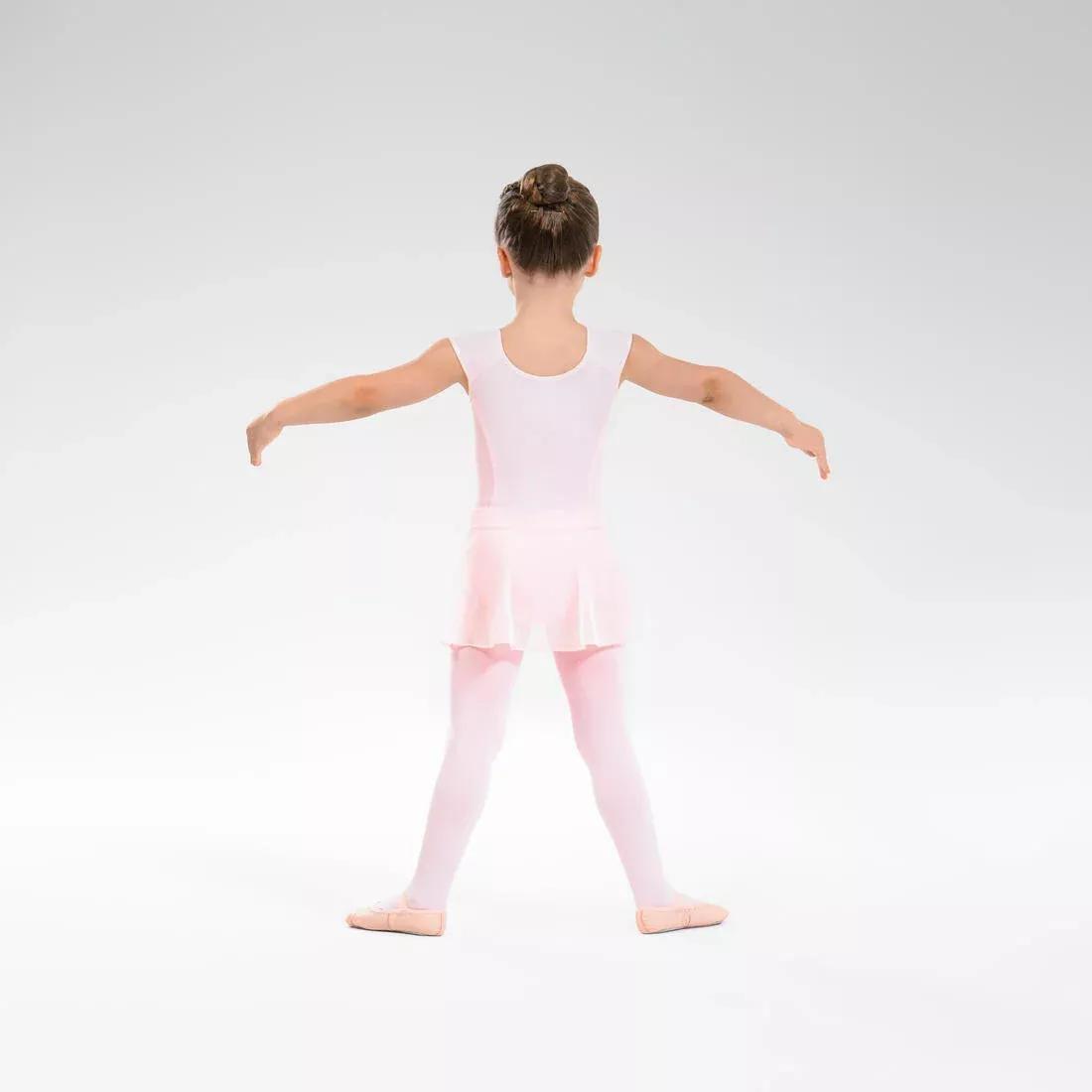 Girls Short-Sleeved Ballet Leotard, Black, , large image number 10