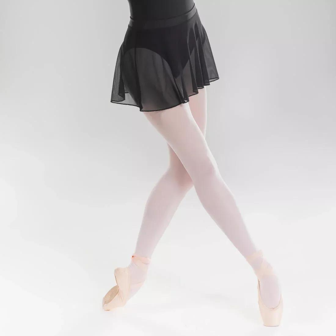 Girls' Voile Ballet Skirt, Black, No Color, large image number 0
