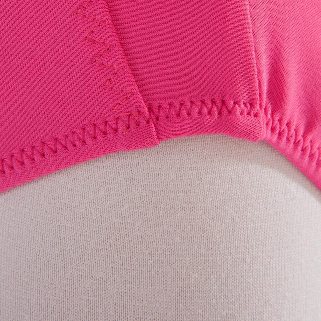 Kids Girls Mixed Media Ballet Leotard, Pink, No Color, large image number 2
