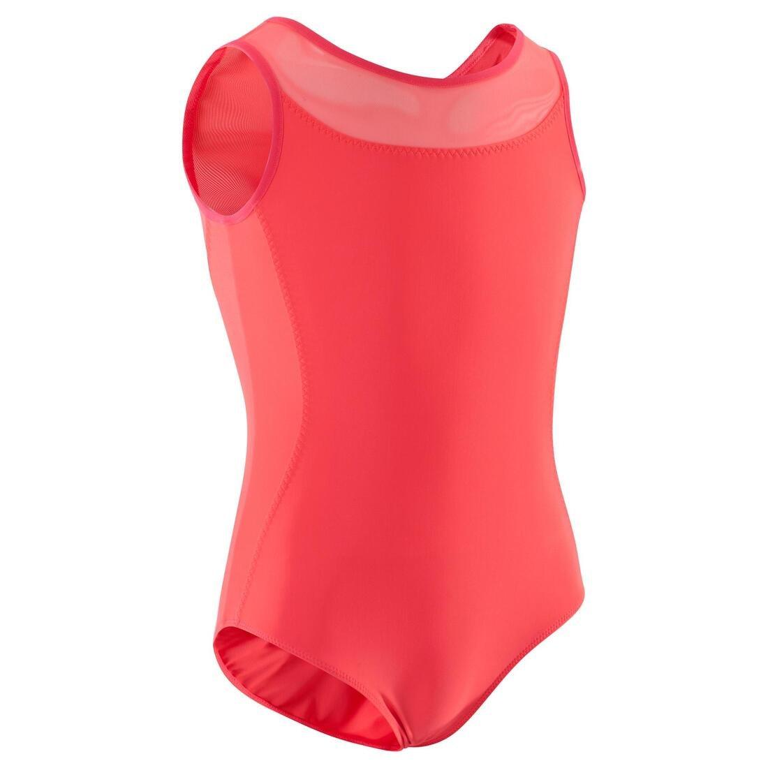 Kids Girls Girls' Mixed Media Ballet Leotard, Pink, , large image number 13