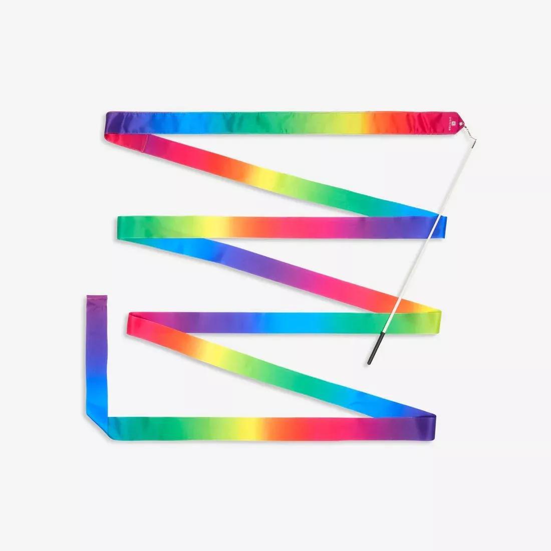 Kids Girls Rhythmic Gymnastics (Rg) Ribbon, Multicolour, No Color, medium