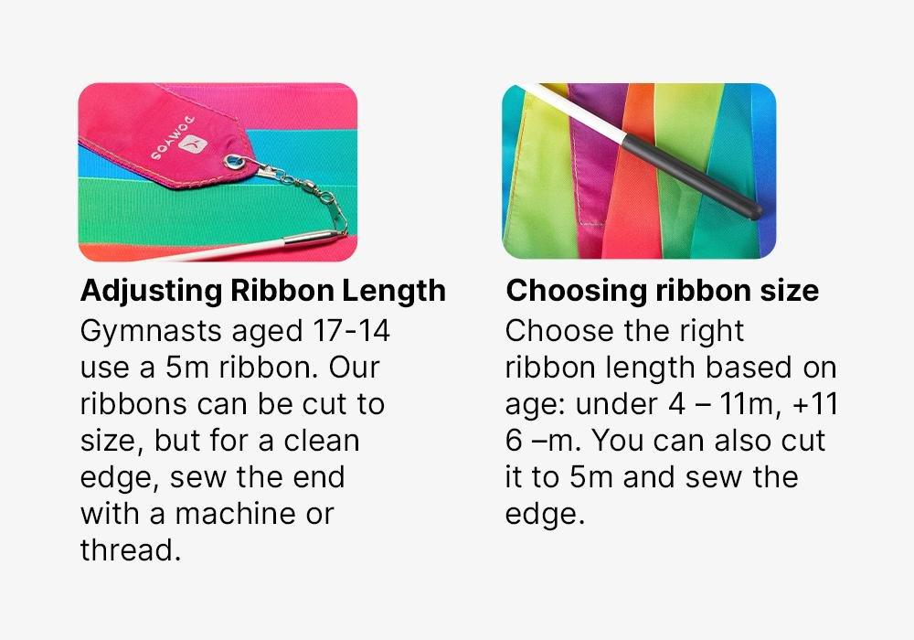 Girls Rhythmic Gymnastics (Rg) Ribbon, Multicoloured, No Color, large image number 13