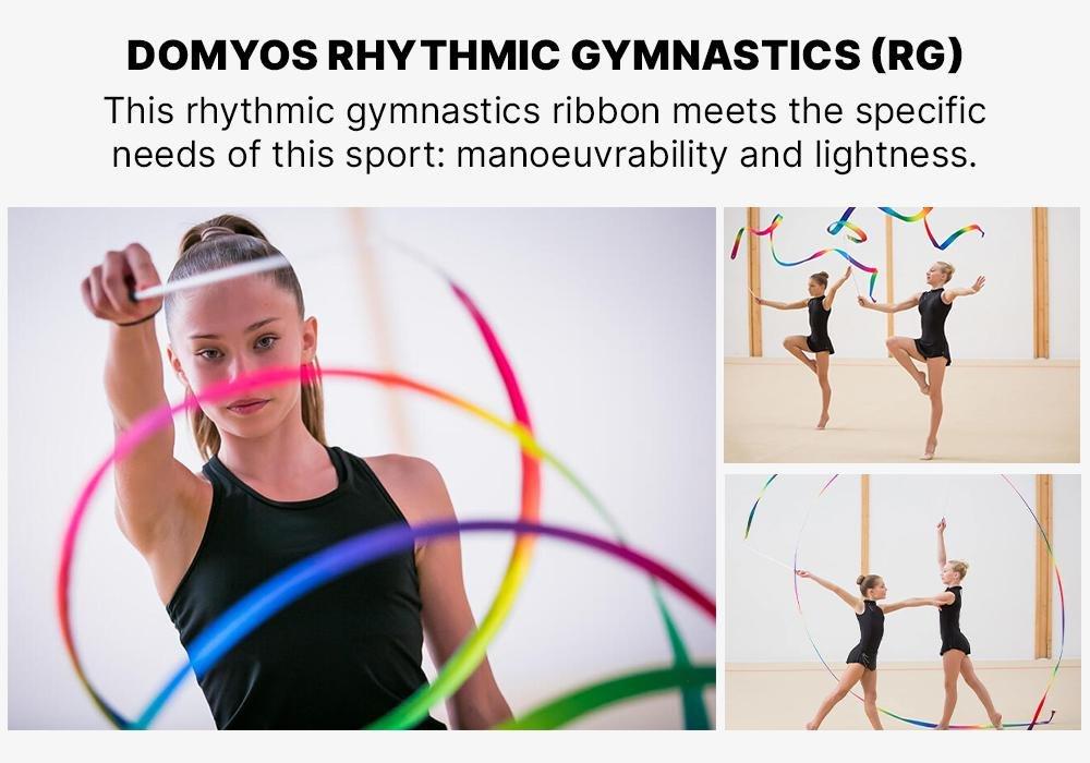 Girls Rhythmic Gymnastics (Rg) Ribbon, Multicoloured, No Color, large image number 14