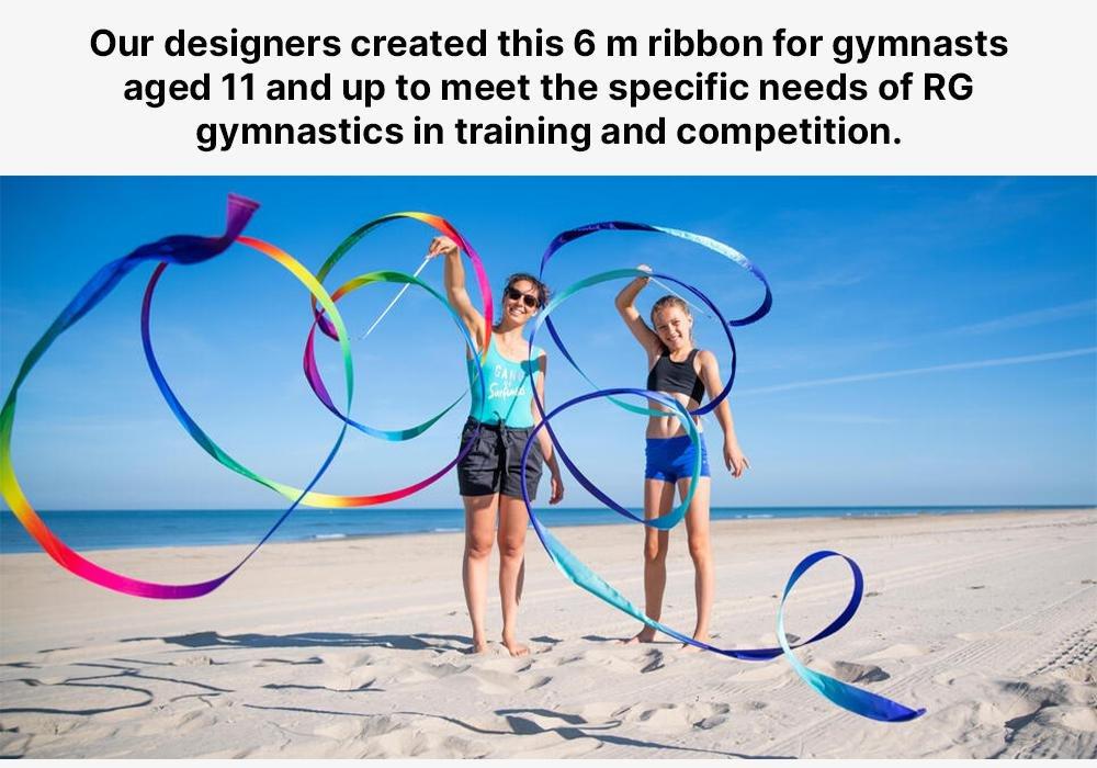 Girls Rhythmic Gymnastics (Rg) Ribbon, Multicoloured, No Color, large image number 15