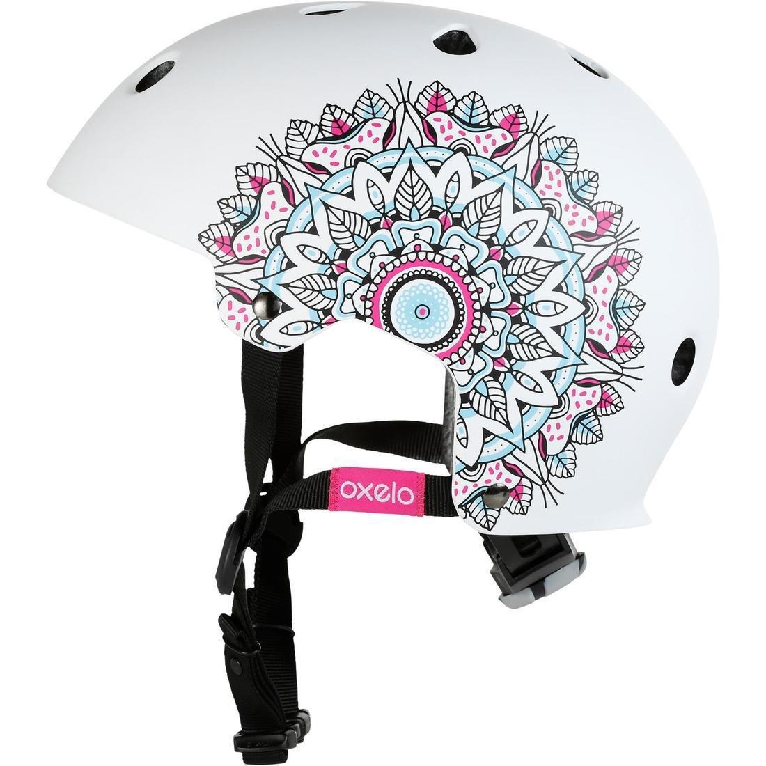 OXELO - Play 7 Inline Skating Skateboarding Scootering Helmet, White