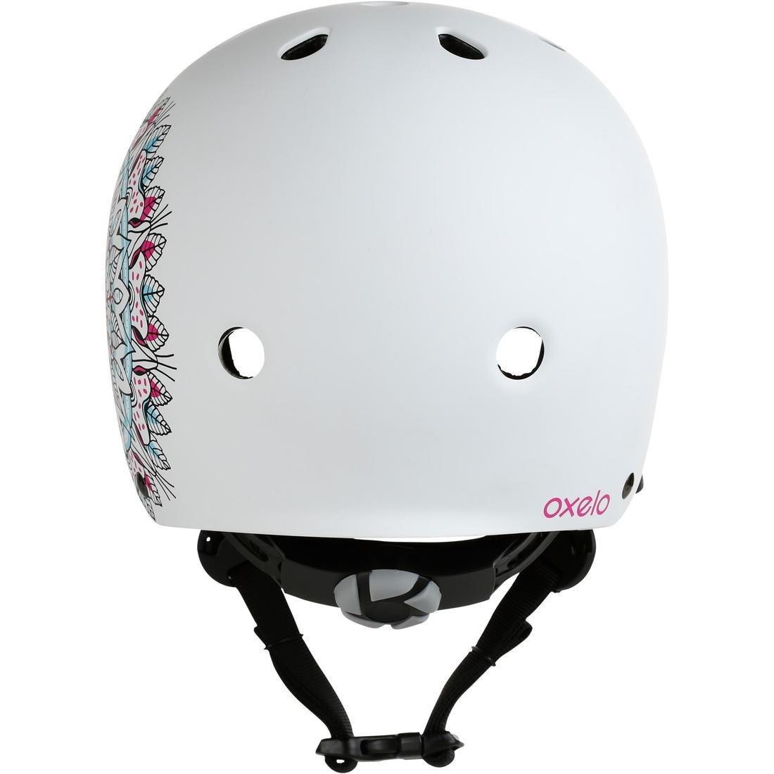 OXELO - Play 7 Inline Skating Skateboarding Scootering Helmet, White