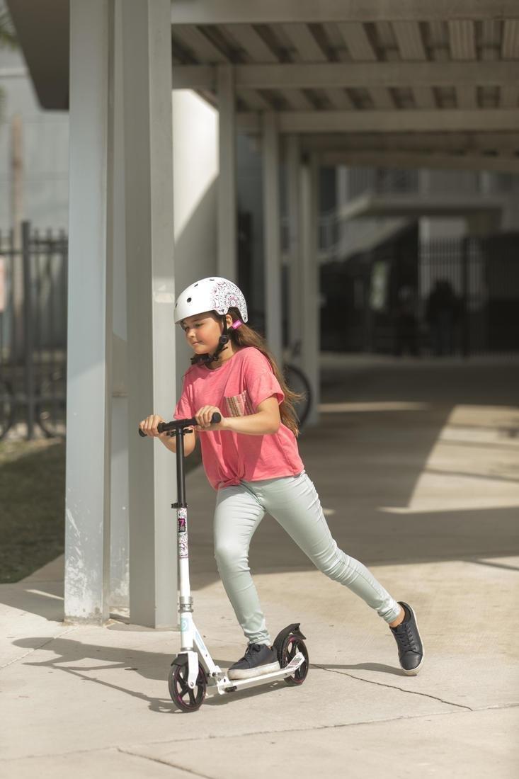 OXELO - Play 7 Inline Skating Skateboarding Scootering Helmet, White