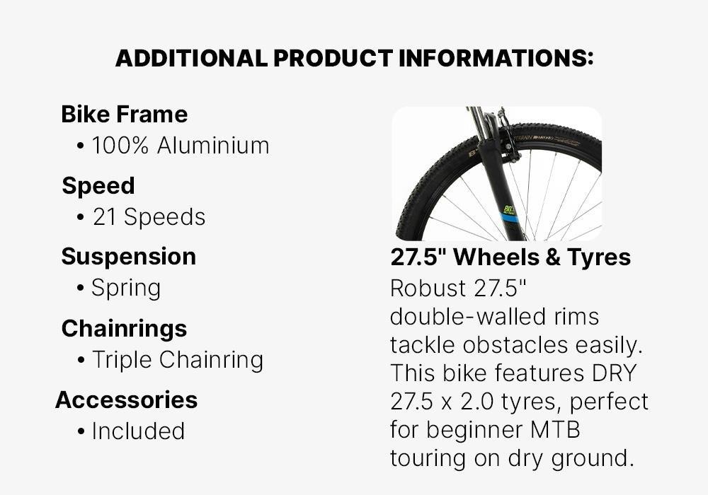 Mountain Bike St 100, Yellow, No Color, medium