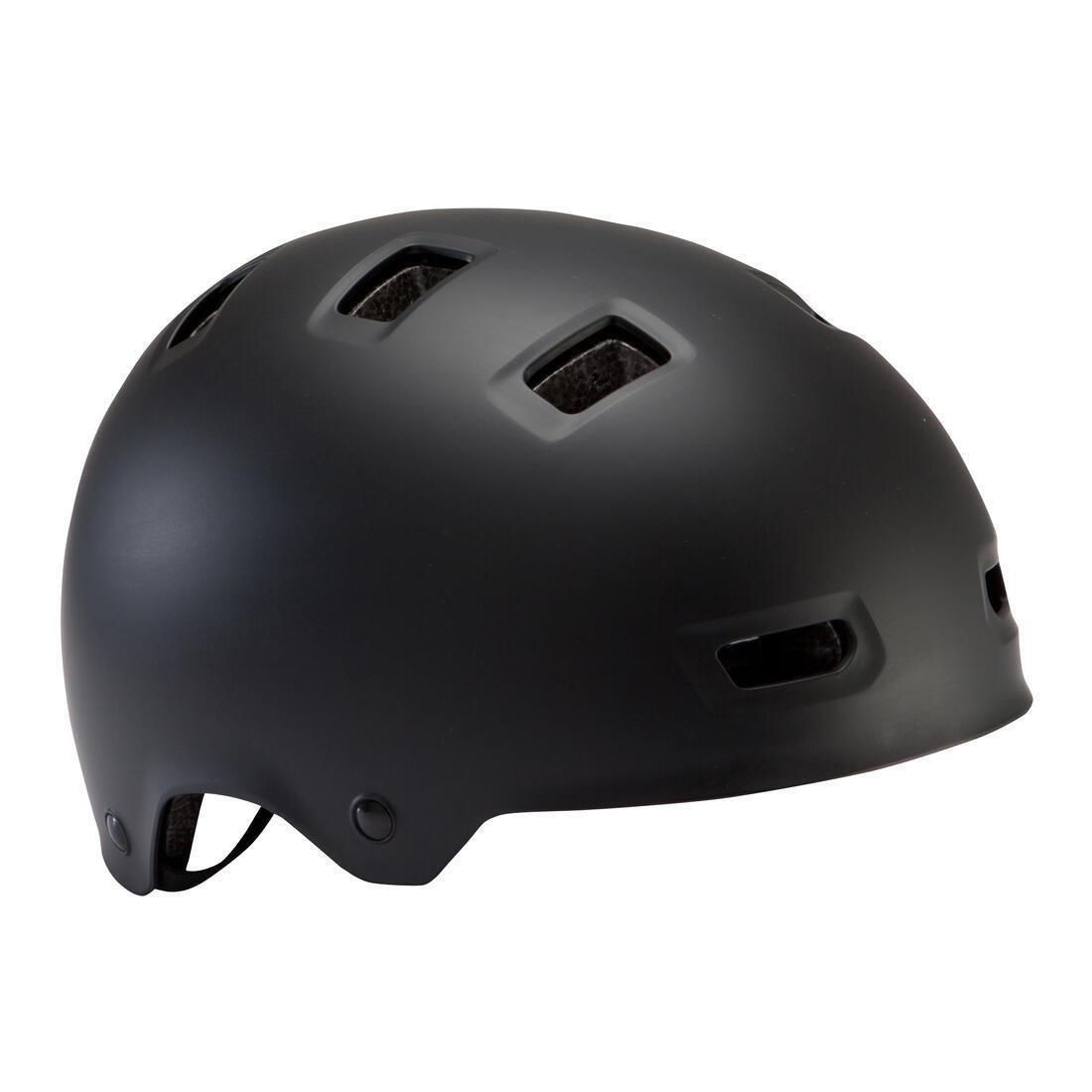 BTWIN - 500 Kids Bike Helmet, Black