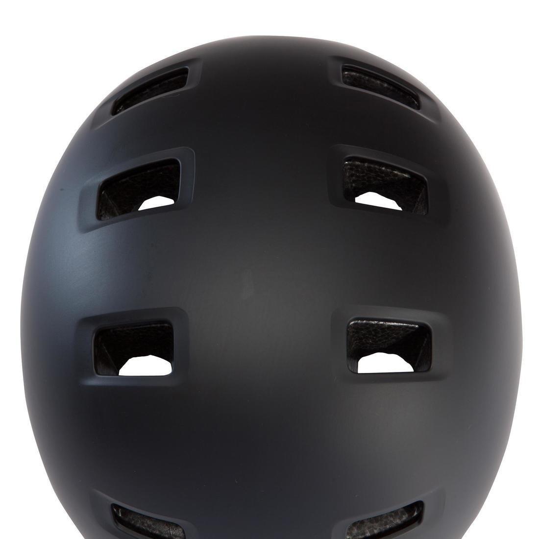 BTWIN - 500 Kids Bike Helmet, Black