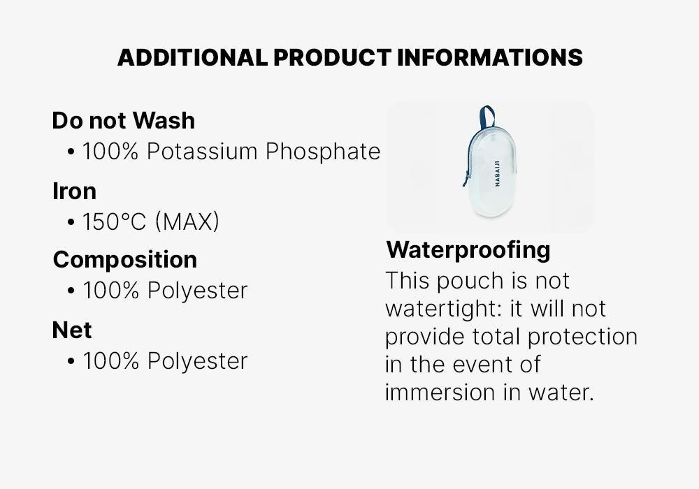 Pool Waterproof Pouch 3L, White, No Color, large image number 5