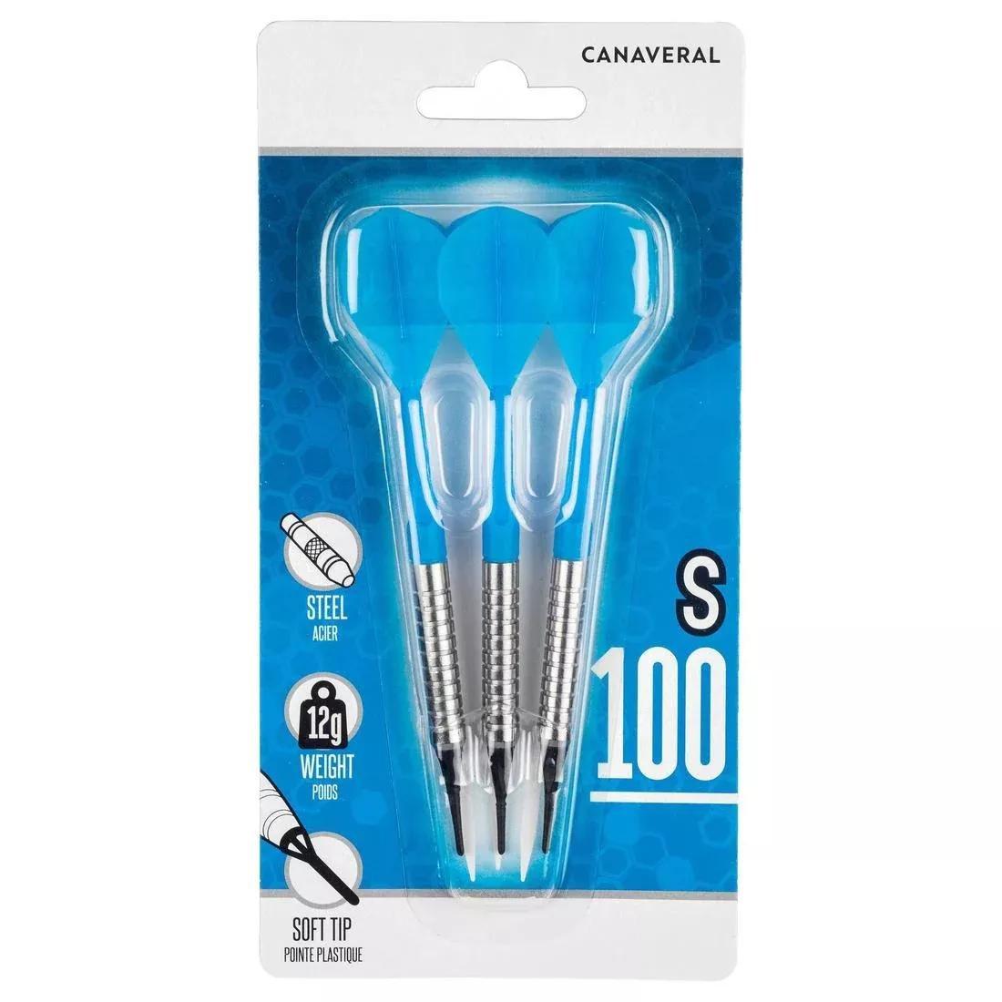 S100 Canaveral Soft Tip Darts Tri-Pack, Blue, No Color, large image number 9