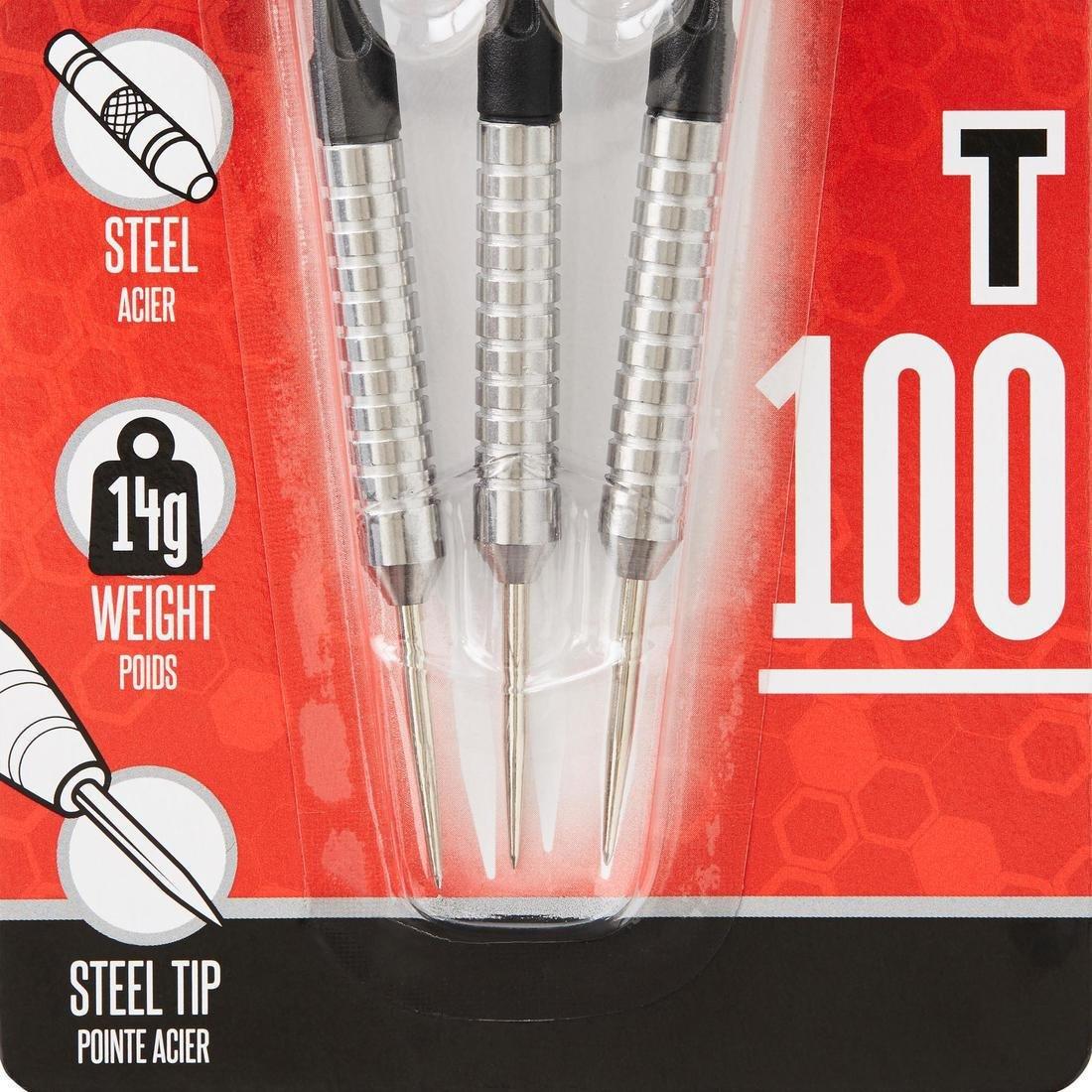 T100 Steel-Tipped Darts Tri-Pack, Black, No Color, large image number 14