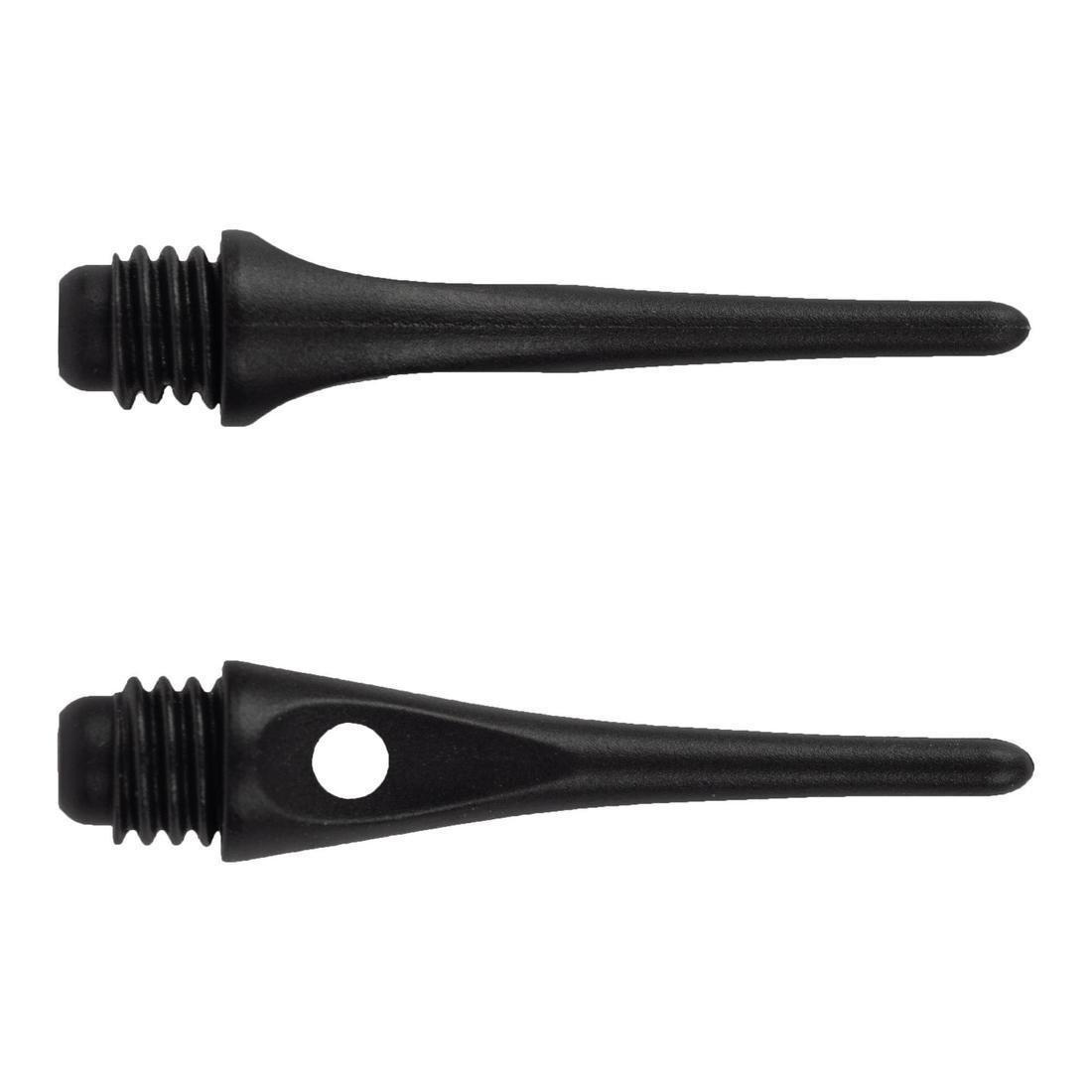 50 Plastic (Soft Tip) Dart Tips, Black, No Color, large image number 2