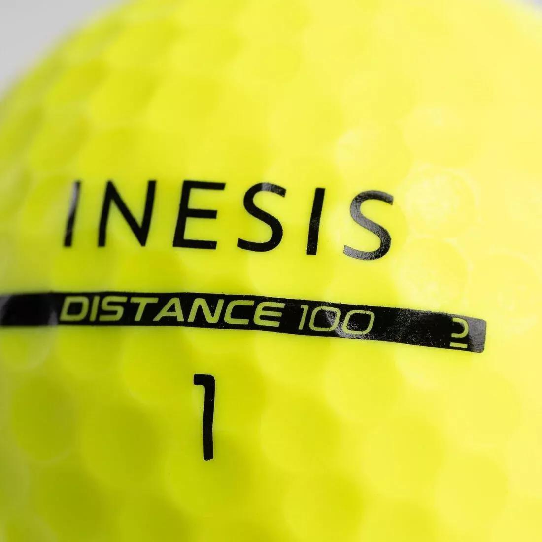 YELLOW Golf Ball Pack 12 - Distance 100, No Color, large image number 12
