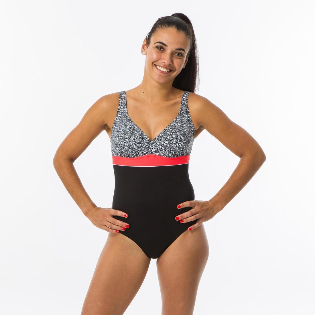KaipearWomens Body-Sculpting 1-Piece Swimsuit Triki Mipy, Black, , large image number 3