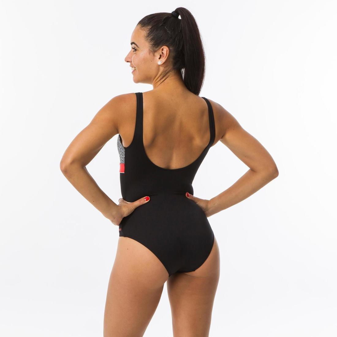 KaipearWomens Body-Sculpting 1-Piece Swimsuit Triki Mipy, Black, , large image number 5