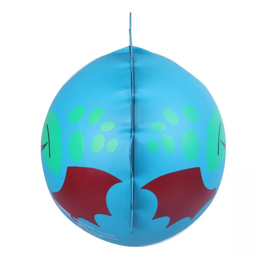 Kids Silicone Form Swim Cap Dragon, Blue, No Color, large image number 13