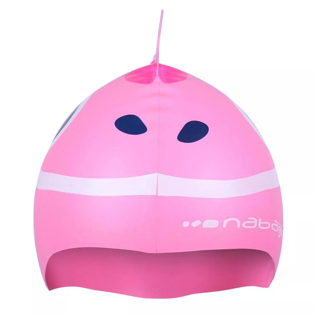 Kids Fish Silicone Swim Cap, No Color, large image number 10