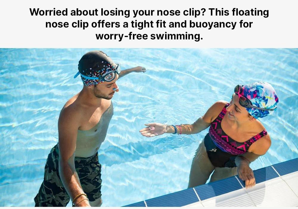 Floating Swimming Nose Clip, Blue, No Color, large image number 18