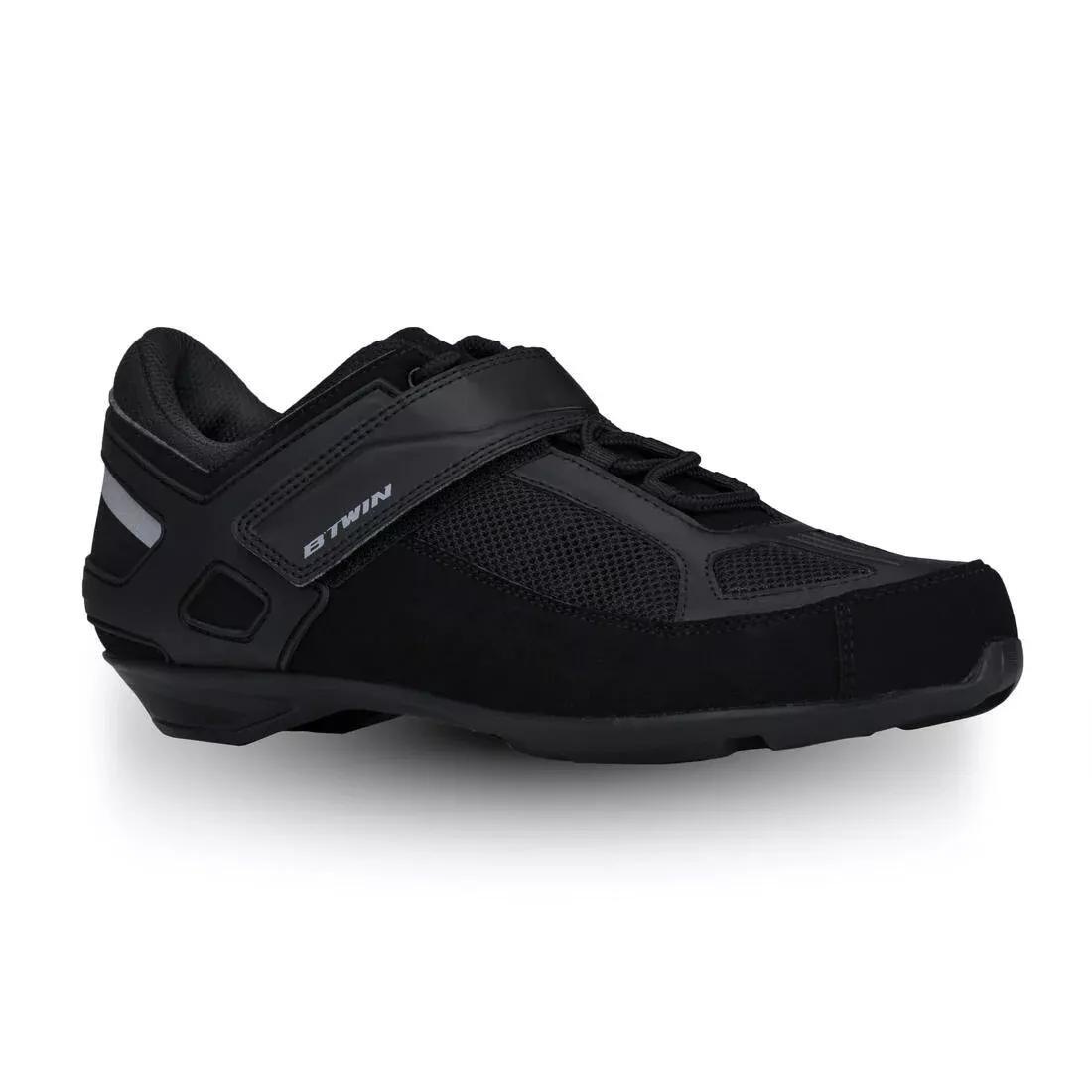 Rc100 Lace Up Cycling Shoes, Black, , large image number 0