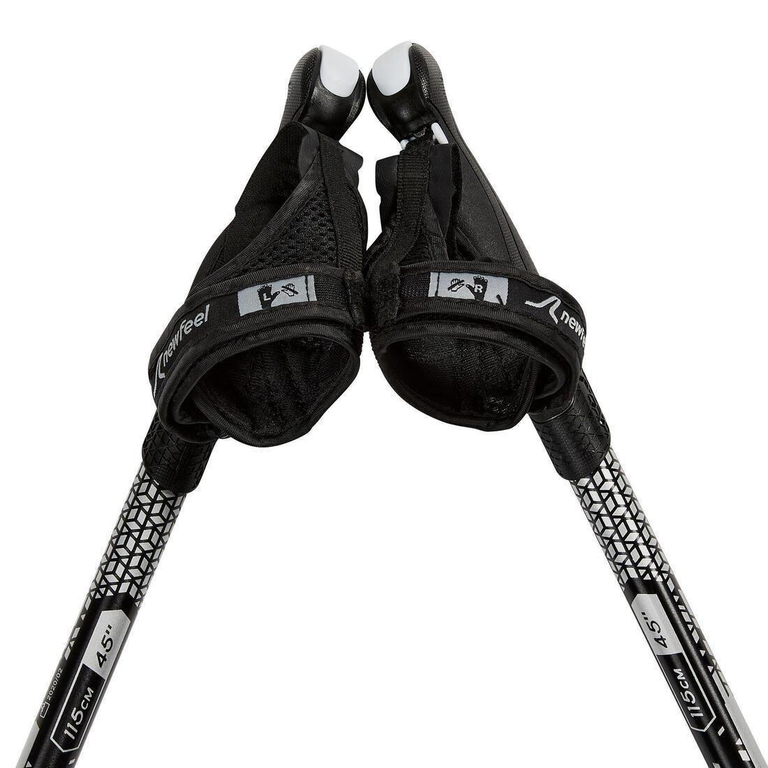 Aluminium Nordic Walking Poles - NW P100, Black, 5401_000, large image number 9