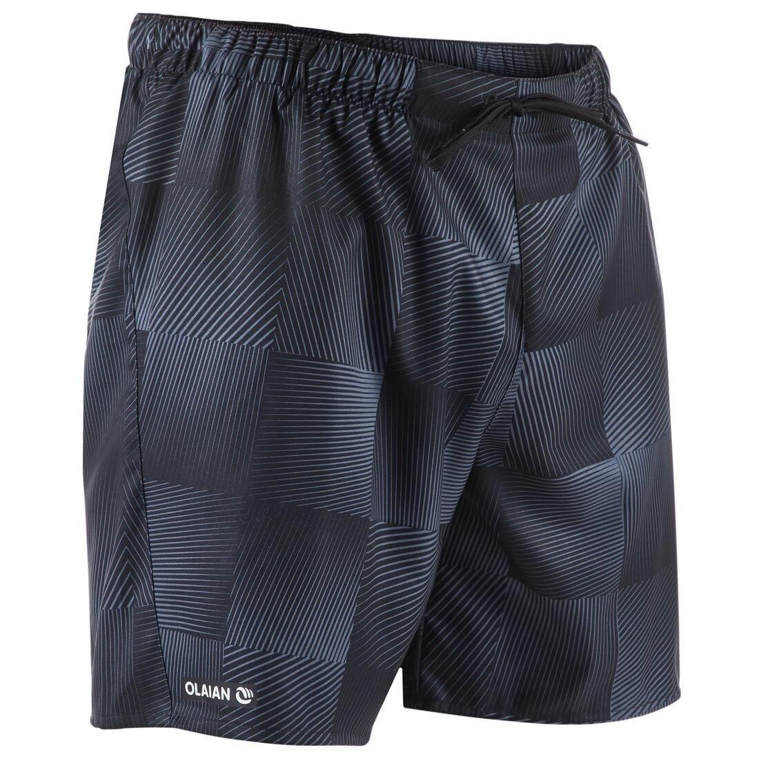 OLAIAN - L100  Short Surfing Boardshorts Square, Black